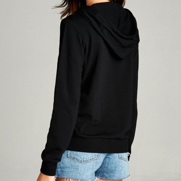 Sequin Heart Hoodie - Picture 4 of 5